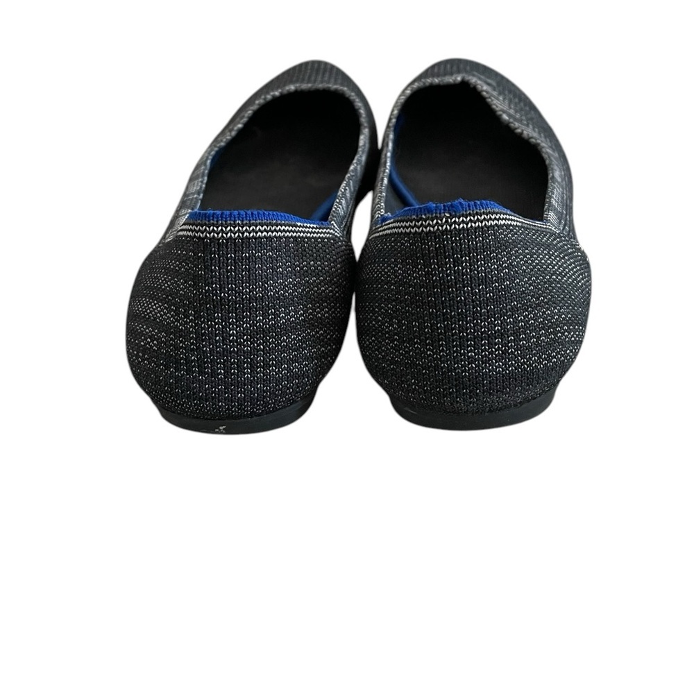 Rothy's Flats Black /Gray Birdseye Round Toe Women's Size 8.5 - Picture 5 of 9